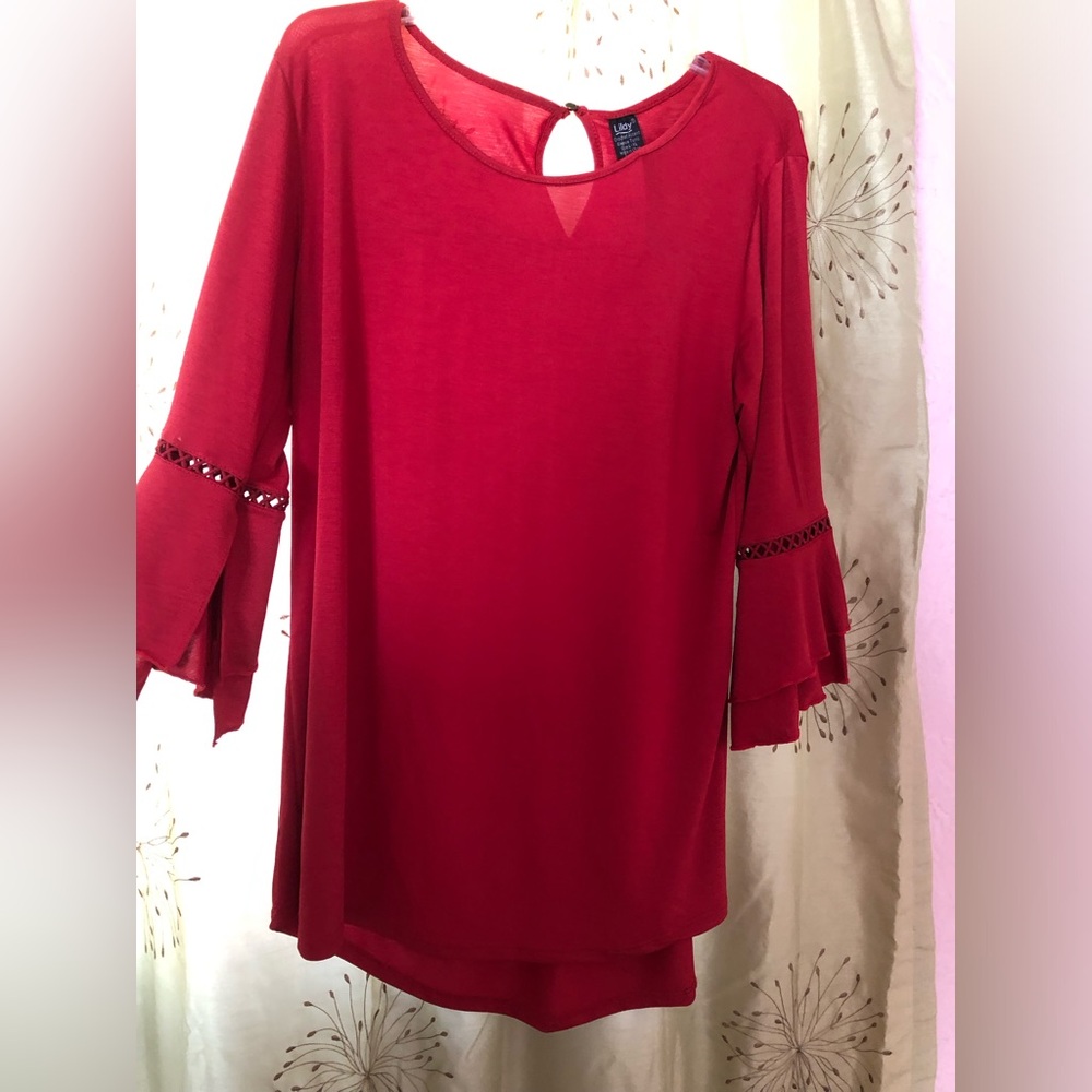 Red Tunic Top